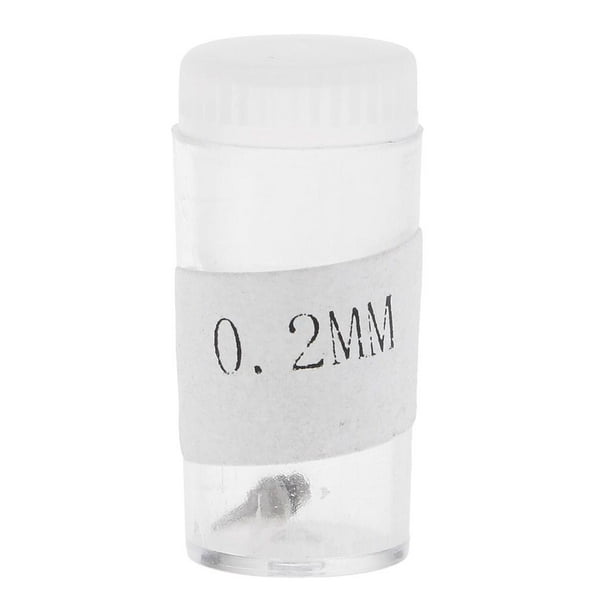 Boquilla de fluido de 0,2 mm/0,4 mm, pieza de aerógrafo de acero inoxidable con botella 0.2mm