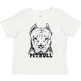thumbnail image 3 of Inktastic Pitbull Sketch Portrait with Dog Breed Name Boys or Girls Toddler T-Shirt, 3 of 5