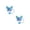 Blue, variant on Anewi Silicone Butterfly Straw Covers, Reusable Straw Cap Topper for Stanley Cups and Tumblers, Heat Resistant Dust Proof Protection Splashes Guard, Black