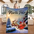 thumbnail image 1 of Couverture Personnalisée Pôle Nord, Couverture Personnalisée, Couverture de Noël, 1 of 4