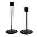 Juego de Portavelas para Mesa Ilios Innova Metálico Clásico Color Negro La 9cm X An 2.7 cm X Al