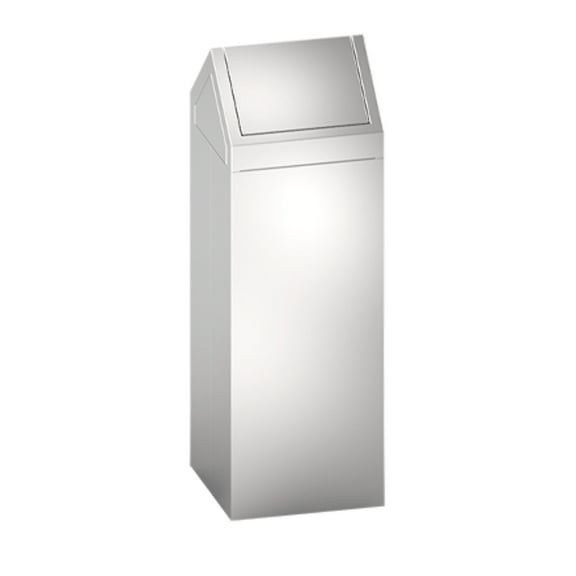ASI 0839-T - Waste Receptacle with Dual Swing Top - 19 gal. - Free Standing