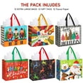 thumbnail image 3 of Bolsas de regalo HOIIOH, paquete de 12 bolsas de Navidad reutilizables, 42 x 33 x 16 cm, 3 of 9