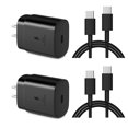 thumbnail image 1 of Paquete de 2 cargadores ElecBrain, cable USB C de carga rápida de 1,8 m, 25 W, 1 of 7