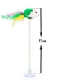 thumbnail image 4 of 2PCS Cat Teaser Wand Faux Feather Mouse Bell Spring Suction Cup Cat Wand Cat Toy, 4 of 10