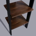 thumbnail image 2 of American Trails 5-Tier Leaning Ladder Bookcase with Solid American Gum Shelves - Black/Walnut, 2 of 12