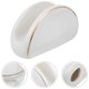 thumbnail image 3 of Ceramic Napkin Holder Golden Edging Napkin Rack Tabletop Napkin Dispenser, 3 of 4