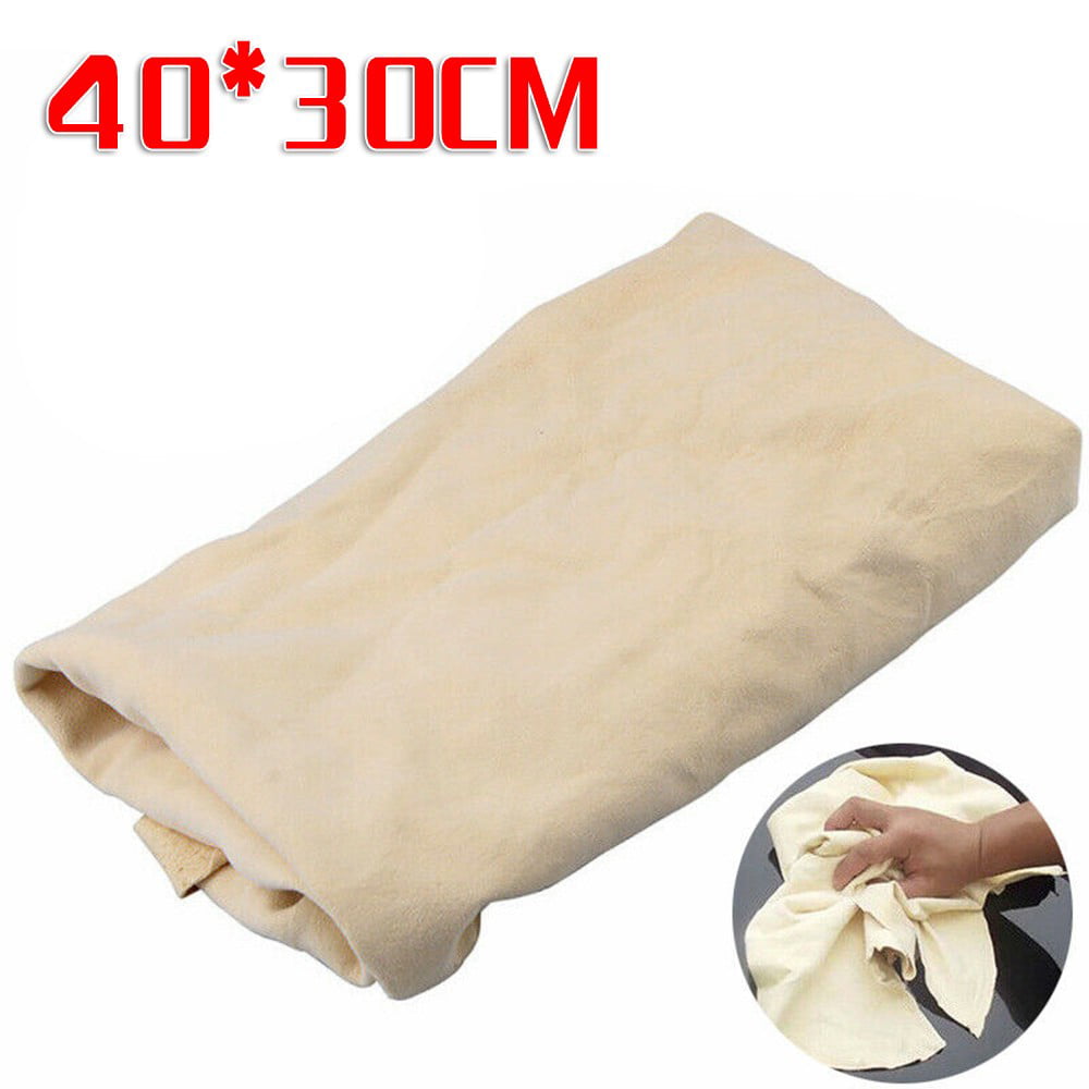 BITALY Natural Real Leather Chamois Car Drying Wash Towel Shammy Chammy Genuine Cleaning Cloth 