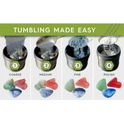 Polly Plastics Rock Tumbling Ceramic Filler Media (Large Cylinder Size) Non-Abrasive Ceramic Pellets for All Type Tumblers (1.5 lbs)