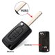 thumbnail image 1 of 2/3 Button Flip Folding Car Remote Key Shell Cover Case For Peugeot Partner 206 207 307 308 407 For Citroen C3 C4 C5, 1 of 1