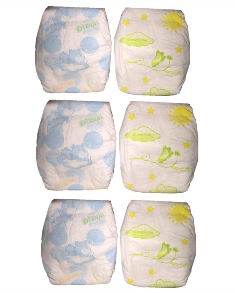 TATU Reborn Baby Dolls Diapers 22 inch Newborn Reusable 6Piece Pack