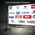 thumbnail image 4 of 300 Miles TV Antenna Digital HD Antena Indoor HDTV 1080P 4K Free Local Channels, 4 of 10
