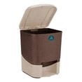 thumbnail image 3 of Bote de Basura Plásticos La Ardilla Terragave Rattan 8 l Beige, 3 of 4