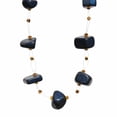 thumbnail image 2 of Floating Stone & Maasai Bead Necklace Navy, 2 of 2