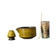 thumbnail image 5 of Juego de té japonés Matcha, accesorio japonés para de Matcha y cuchara Matcha, utensilios para hacer té, juego de tazón y batidor Matcha Amarillo, 5 of 9