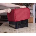 thumbnail image 3 of Toaster Appliance Cover Polyester Bread Toaster Cover Bakeware Protector Dust and Fingerprint Protection Two/Four Slices (4 Slice, Red), 3 of 7