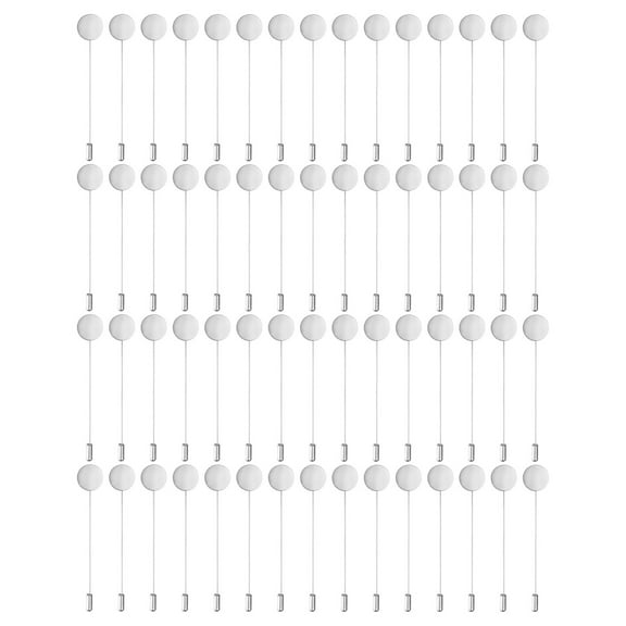 Uxcell 60-Pack Flat Round Tray Lapel Pin, Alloy DIY Boutonnieres Pins for Suit/Hat/Tie/Scarf Badge [3", Silver Tone]