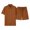 C Coffee, variant on Timoontee Men's Summer Sets Lightweight Casual Tracksuit Solid 2 Piece Outfits Short Sleeve Button Down Collared Shirts with Drawstring Shorts White XL