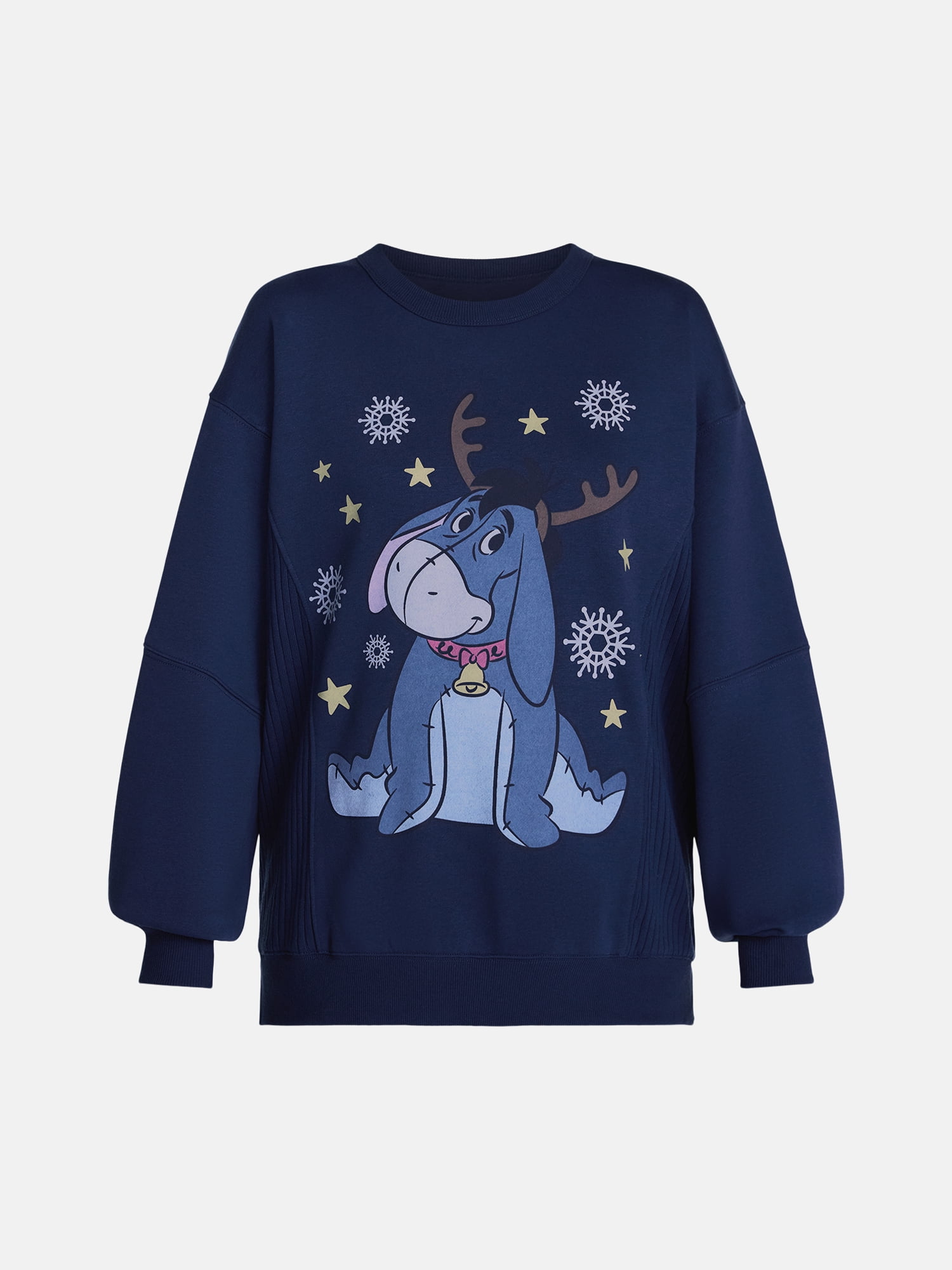 Winnie The Pooh Women's Eeyore Graphic Sleep Top with Long Sleeves, Sizes XS-3XL