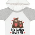 thumbnail image 4 of Inktastic My Nana Loves Me Bear Boys or Girls Baby Bodysuit, 4 of 5