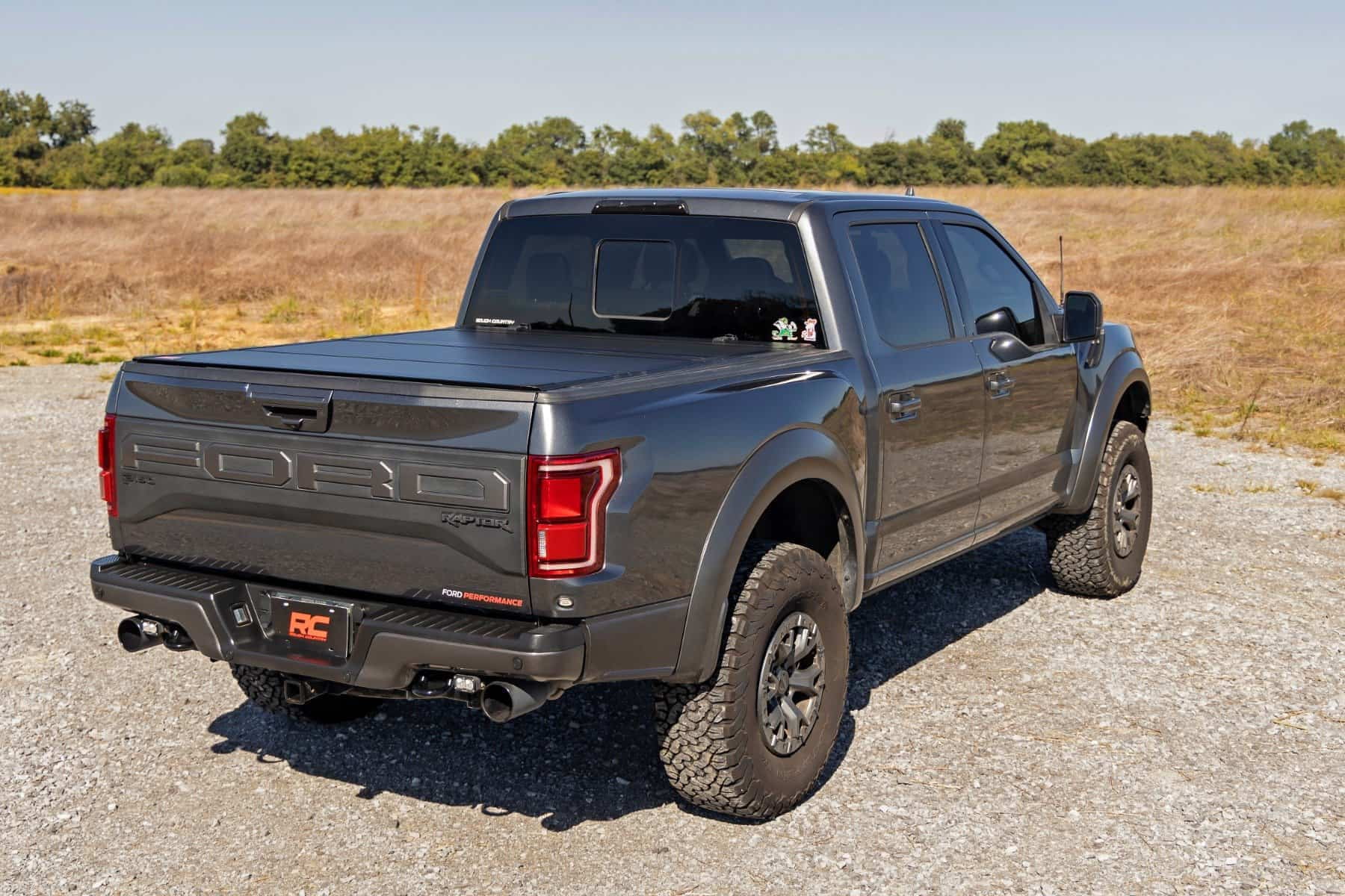 Rough Country Hard Flip-Up Bed Cover for 2021-2025 Ford F-150 | 5'7" - 49221550