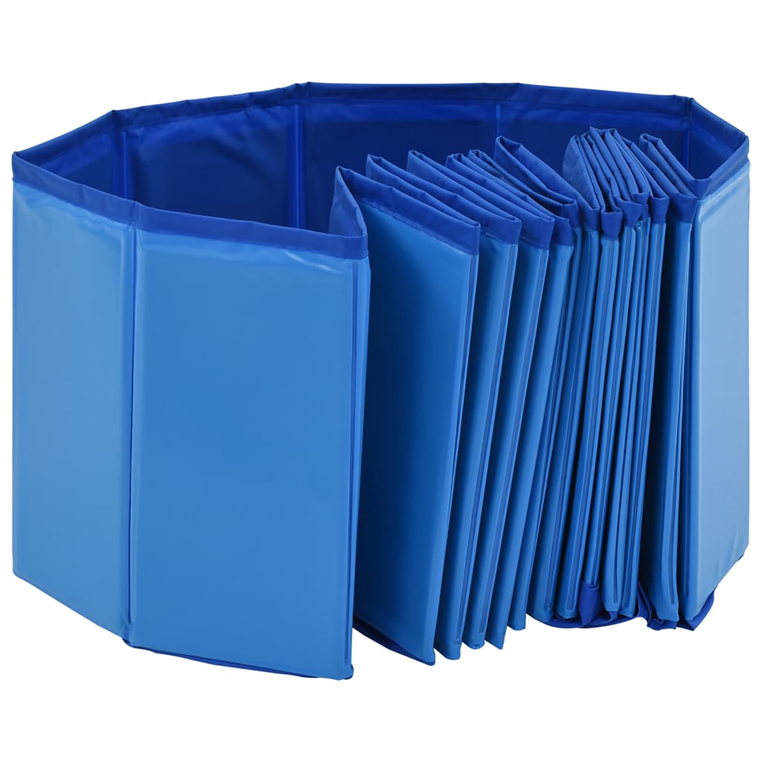 Pefilos Foldable 63" Bath Pool Swimming Tub Kiddie Pool for Dogs, Blue Pefilos Foldable 63" Bath Pool Swimming Tub Kiddie Pool for Dogs, Blue