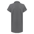 thumbnail image 4 of iiniim Men's Short Sleeve Wear Resistant Dustproof Work Coat Anti Stat Tech Jacket Lab Coat Gray 175/XL, 4 of 7