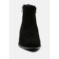 thumbnail image 3 of BAUENA Black Ankle Boots with Zip Closure, 3 of 11