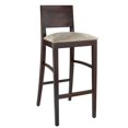 thumbnail image 2 of Con Wood Bar Stool in Dark Mahogany, 2 of 5