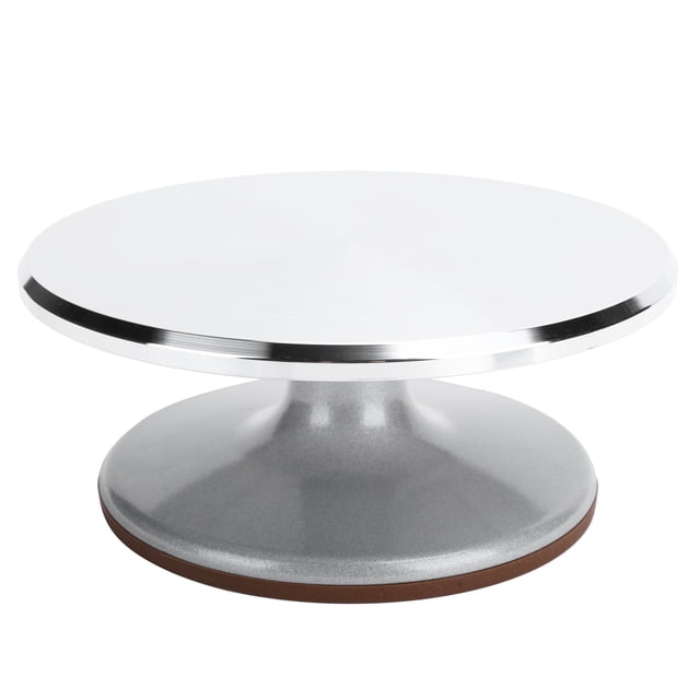 9in Cake Turntable Aluminum Alloy Rotating Cake Decorating Stand Cake Rack Baking Tools