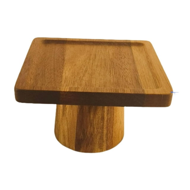 Soporte cuadrado de madera para exhibición de pasteles, bandeja para servir, accesorios, elevador para pasteles de la tarde 15 cm x 95 cm