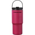 thumbnail image 1 of czcpp-URZOP Gobelet Isolé en Acier Inoxydable avec Poignée Bouteilles d'Eau 26OZ Tasse de Voyage Portable Étanche Réutilisable Tasse à Café avec Couvercle Anti-Déversement et Paille (Rouge Rose), 1 of 4