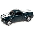 thumbnail image 2 of 2005 Chevrolet SSR Pickup Truck Bermuda Blue Met. w/White Stripes Ltd Ed to 8476 pcs 1/64 Diecast Model Car by Johnny Lightning, 2 of 3