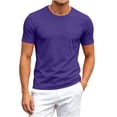thumbnail image 6 of hoksml Men's Solid Crew Neck Pocket Short Sleeve T Shirt Breathable Mesh Basic Tee for Sports Daily Casual Outdoor Wear, 6 of 9