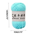 thumbnail image 3 of 5 Strands Milk Crochet Yarn 50g 325m Soft Acrylic Knitting Thread DIY Sweaters,Hats,Dolls & Crafts 1mm Thick for Beginners & Experts 4-Season Use, 3 of 6