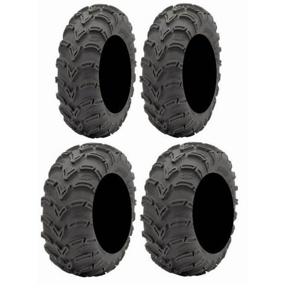 Full set of ITP Mud Lite (6ply) 25x8-12 and 25x10-12 ATV Tires (4)