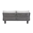 thumbnail image 4 of Cancun Aluminum Loveseat with Dark Gray Rope in Silver Cushion, 4 of 5