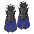 thumbnail image 1 of 2x Hebillas ajustables Aletas de buceo Tacón abierto Equipo de natación Snorkel Foot Flippers Zapato para Snorkel Buceo Entrenamiento Principiantes XL Soledad  Aletas de natación, 1 of 8