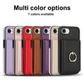 thumbnail image 2 of Case for iPhone 16E Wallet Case, Rotation Ring Kickstand Magnetic Clasp and Durable Shockproof Cover, 2 of 8