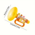 thumbnail image 5 of 1pc Cartoon Cute Animal Trumpet Toy, Mini Trumpet Instrument. Made Of ABS Material, Durable. Enhance Color Recognition., 5 of 5