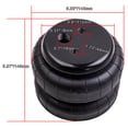thumbnail image 2 of Universal Air Suspension Helper Spring Bags 4 Pack 1/2 Inch NPT Double Bellow Air Spring Kit for Pickup Truck Load Support Towing Leveling Rear Front Axle Lift Assist for Ford RAM Chevy GMC, 2 of 6