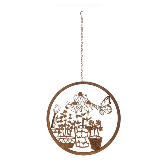 Melrose International Wall Plaque (3 Layers) 16"D Metal