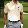 thumbnail image 2 of Golf Shirts For Men Printed Short Sleeve Button Collar Pullover Casual Summer Shirt For Course Practice Office Leisure Travel And Weekend Wear, 2 of 7