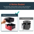 thumbnail image 7 of COSORI Air Fryer 5.8QT Oil-Free XL Electric Hot Air Fryers Oven, Programmable 11-in-1 Cooker with Preheat & Shake Reminder, Equipped Digital Touchscreen and Nonstick Basket, 100 Recipes, Red, 7 of 7