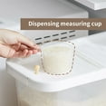 thumbnail image 4 of SSZMDLB under $5 Rice Storage Bucket, Push Pull Rice Storage Bucket, Food Grade Airtight Grain Container with Measuring Cup, Moisture Proof Pet Food Bin for Kitchen, Pantry, Countertop, 4 of 9