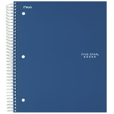 Five Star Wirebound Notebook Plus Study App, 5 Subject, College Ruled, 11u0022 x 8 1/2u0022, Pacific (820004NH0-WMT)