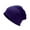 Purple, variant on Eoperou Beanie Hat Double-layers Thin Stretchy Slouchy Baggy Keep Warm Solid Color Spring Autumn Women Men Couple Skull Cap for Outdoor