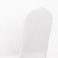 thumbnail image 6 of BalsaCircle White Fitted Spandex 3-Way Open Arch Stretchable Banquet Chair Cover Party Events Decorations Supplies, 6 of 8