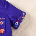 thumbnail image 6 of NOLDARES USA Patriotic Little Boy Outfit 4th of July Embroidery Short Sleeve T-Shirt + Elastic Waist Shorts 2Pcs Summer Clothes(Blue,2-3 Y), 6 of 9