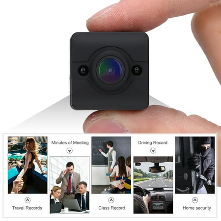 Anauto Mini Home Security Camera, Cube Camera,1080P HD Portable Mini Infrared Waterproof Cube Action Camera Camcorder with Mounts, 155 degree wide